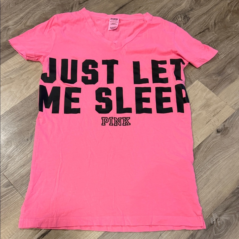 PINK Victoria's Secret Neon Pink Sleep Tee